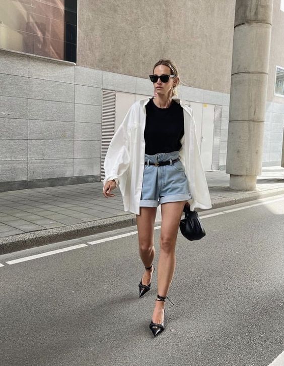 7 Ways to Wear a White Button Down Shirt in the Summer | Le Chic Street