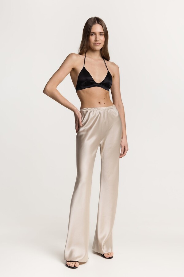 Satin Tailored Pants